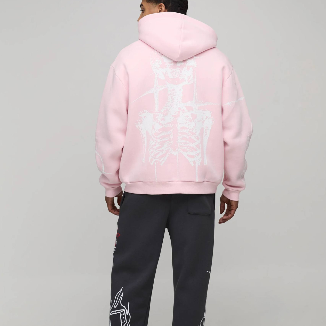 Felpa con cappuccio Rosa